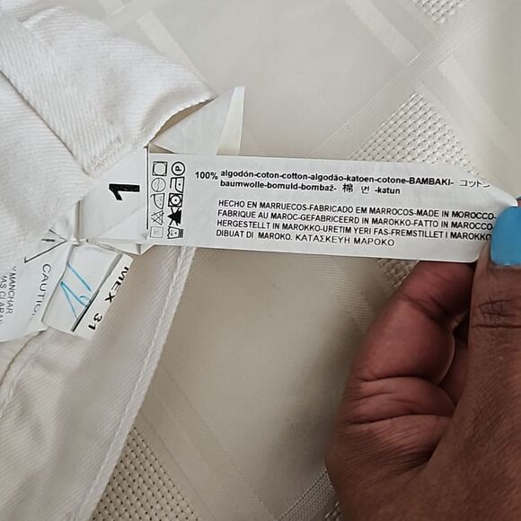 Zara Men's Straight Leg Denim Jean White 31 - Picture 16 of 16